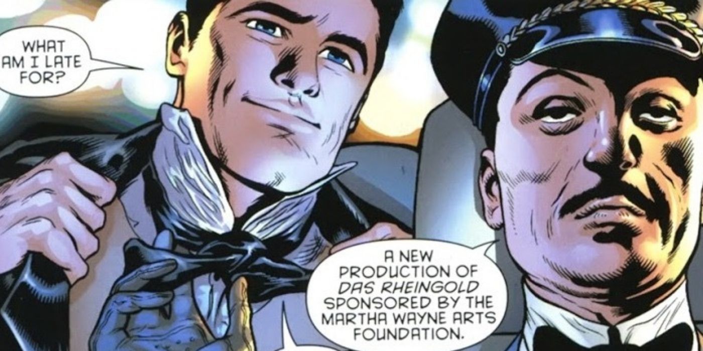 Dick and Alfred talking in DC Comics