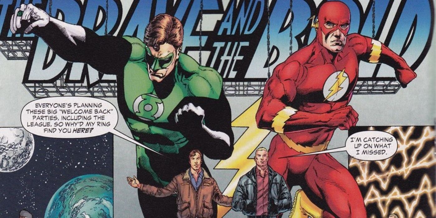 Hal Jordan and Barry Allen together in DC Comics