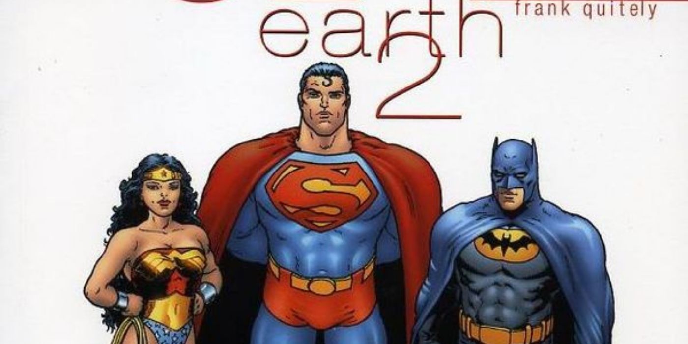 Wonder Woman, Superman, and Batman on the cover of JLA Earth 2