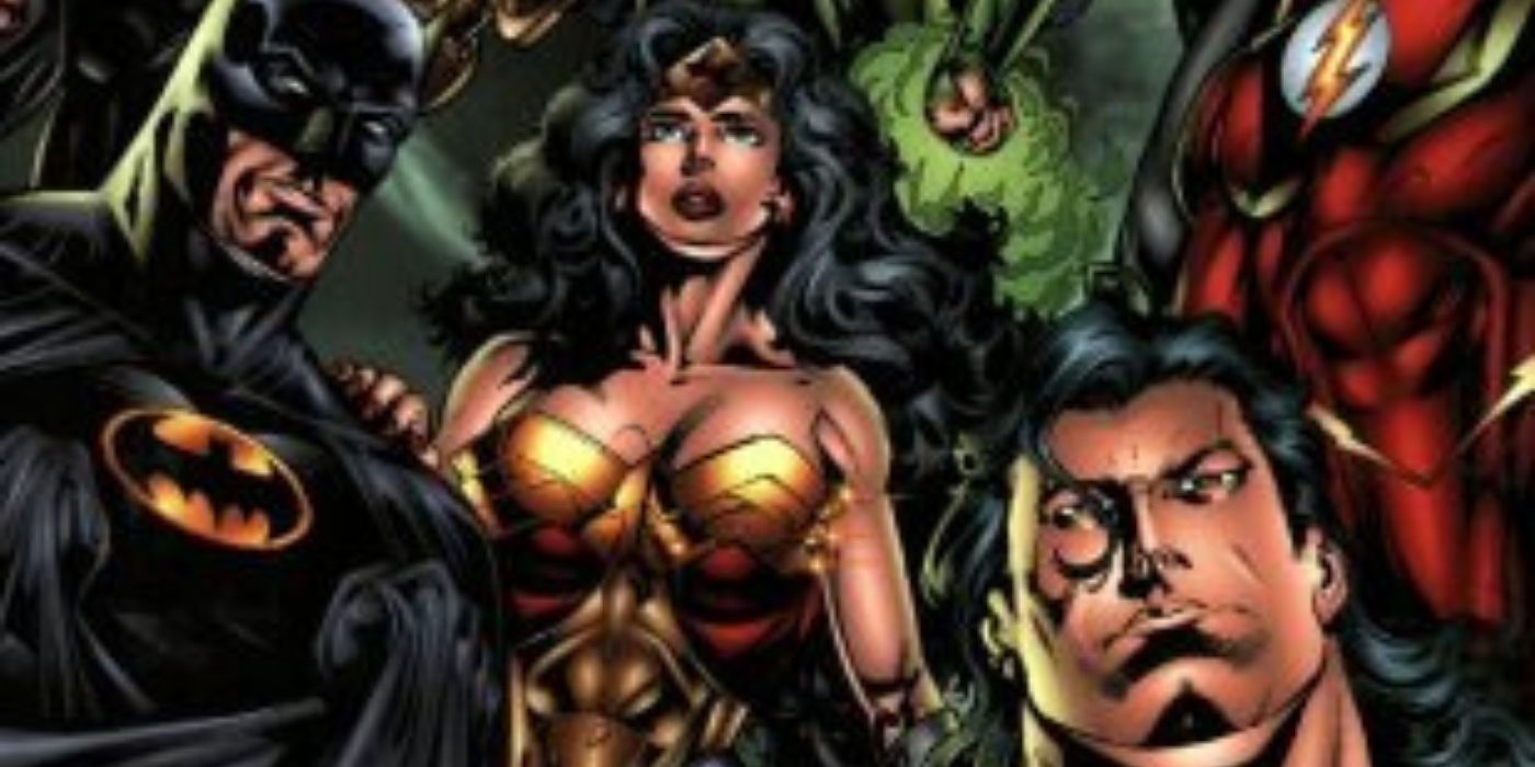 Batman, Wonder Woman, and Superman on the cover of Justice League #1