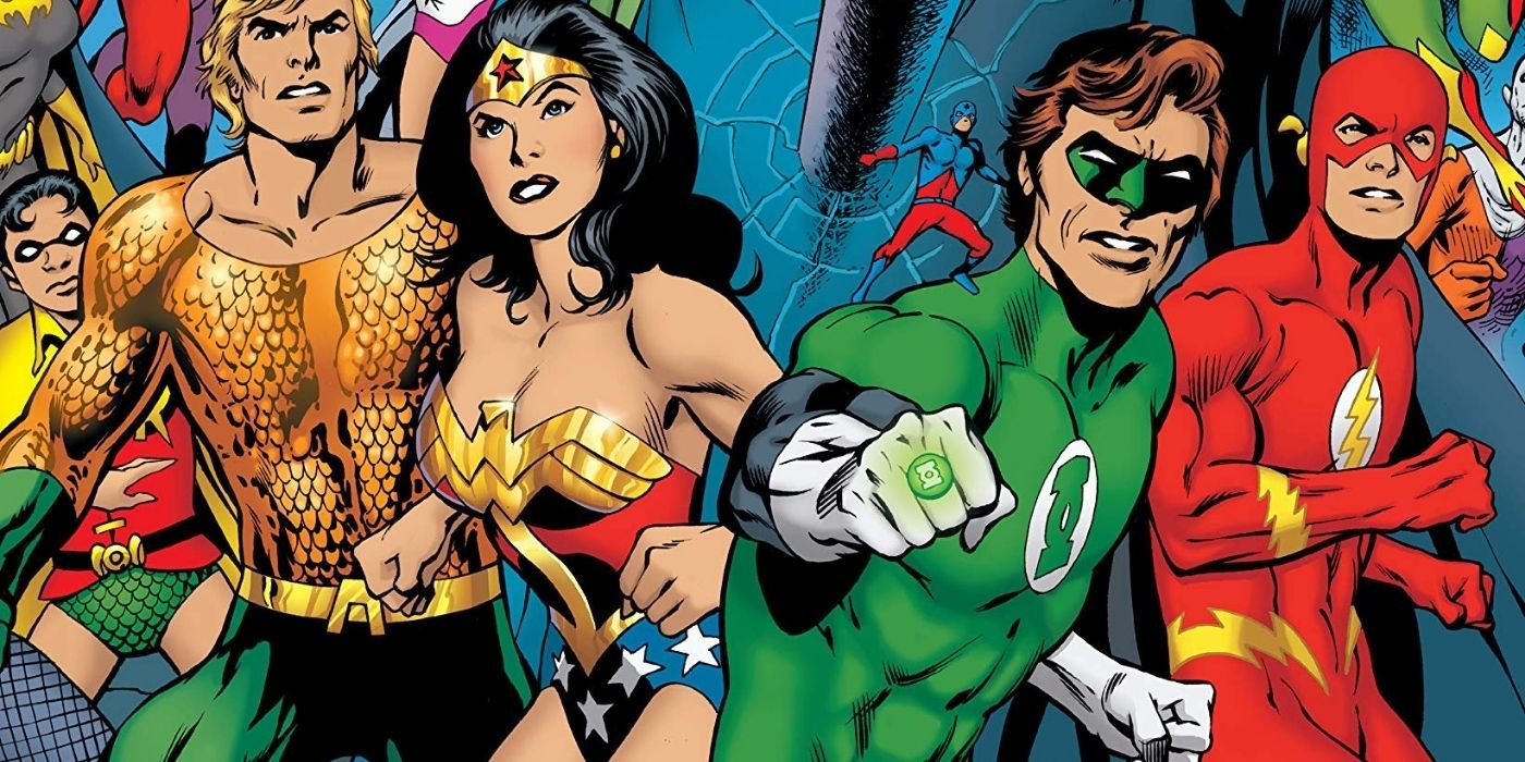 Aquaman, Wonder Woman, Green Lantern, and Flash on the cover of Justice League America The Nail
