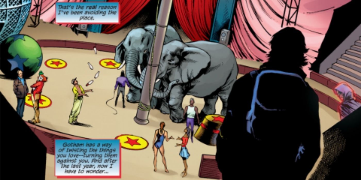 Dick visits Haly's Circus in DC comics