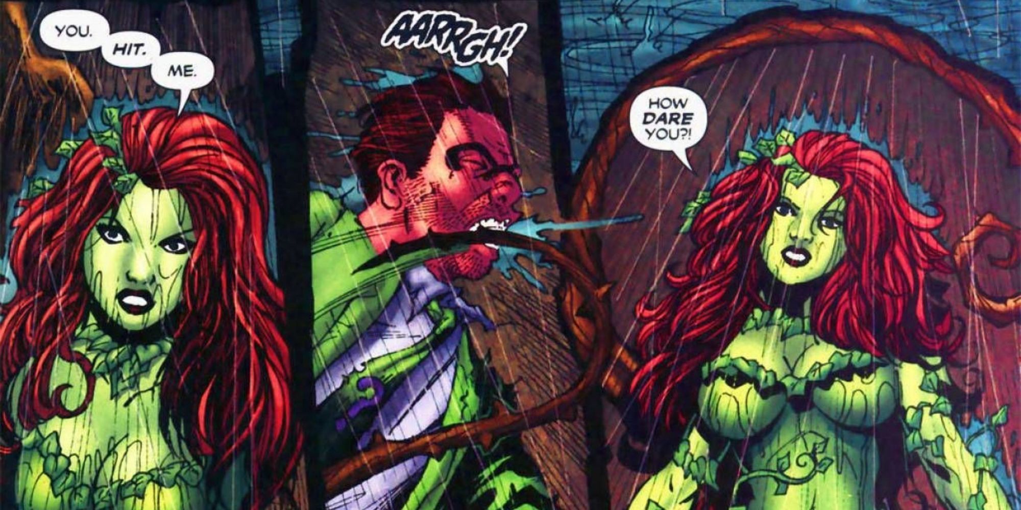 Poison Ivy hits Riddler