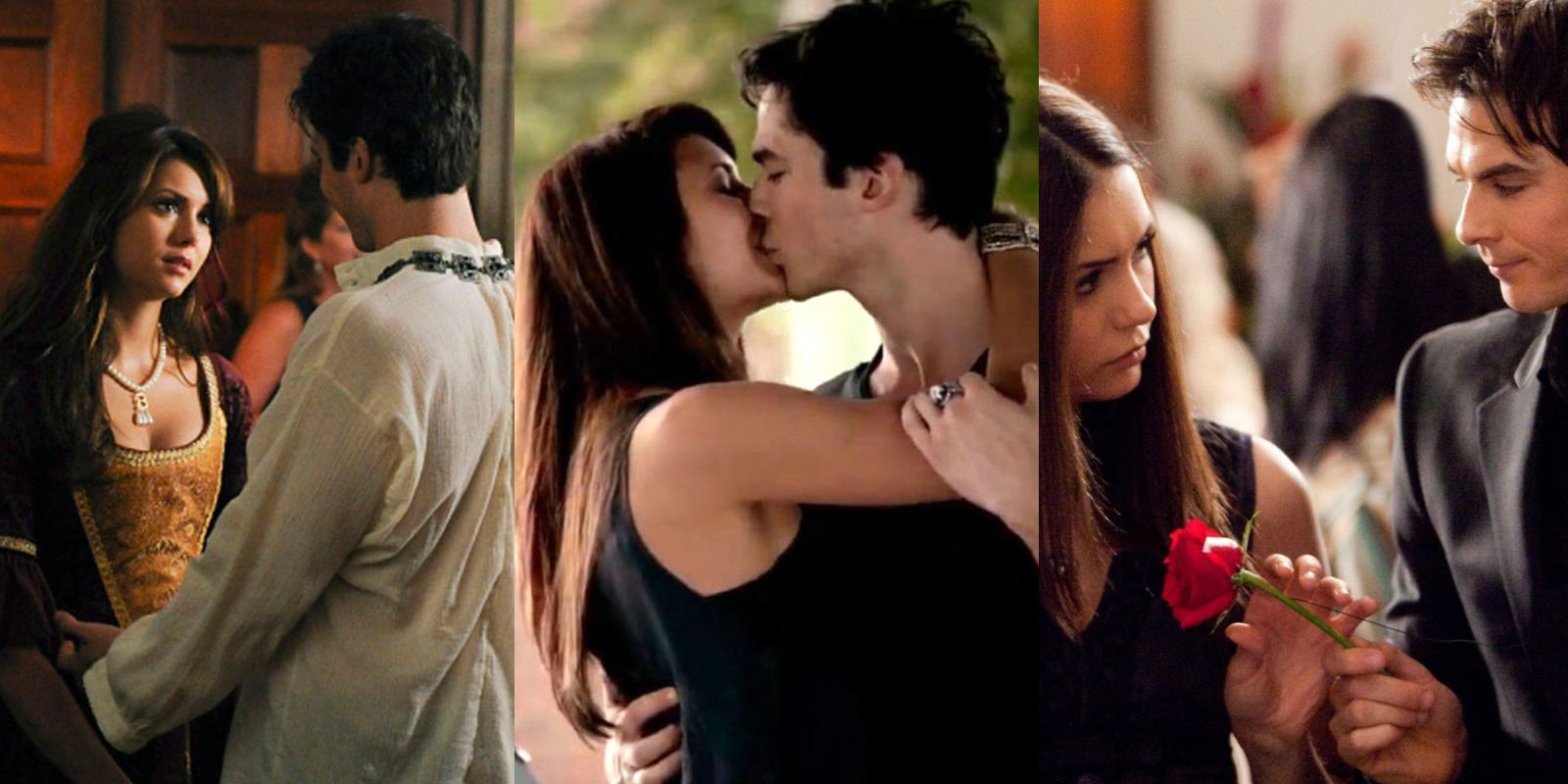 vampire diaries damon and elena kiss season 4