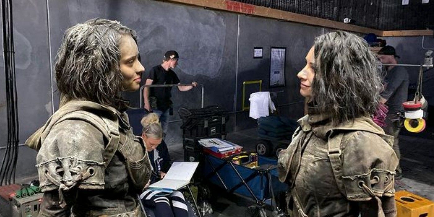 Daniela Melchoir and Stunt Double for The Suicide Squad