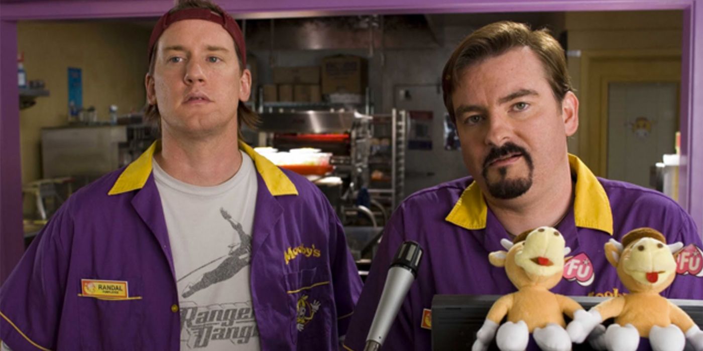 Dante and Randle working at the restaurant in Clerks 2.