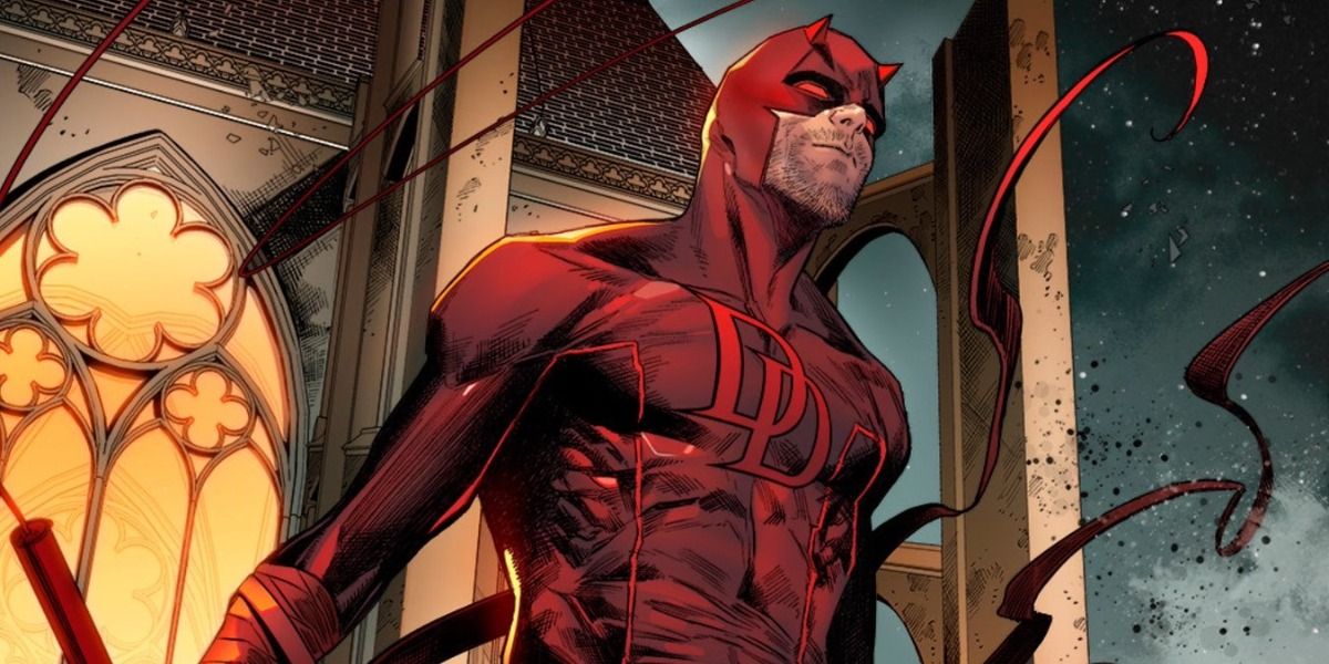 Daredevil making his comeback in the red suit for issue #21