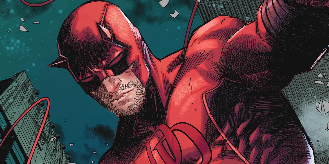 Daredevil leaps through the air in Marvel Comics