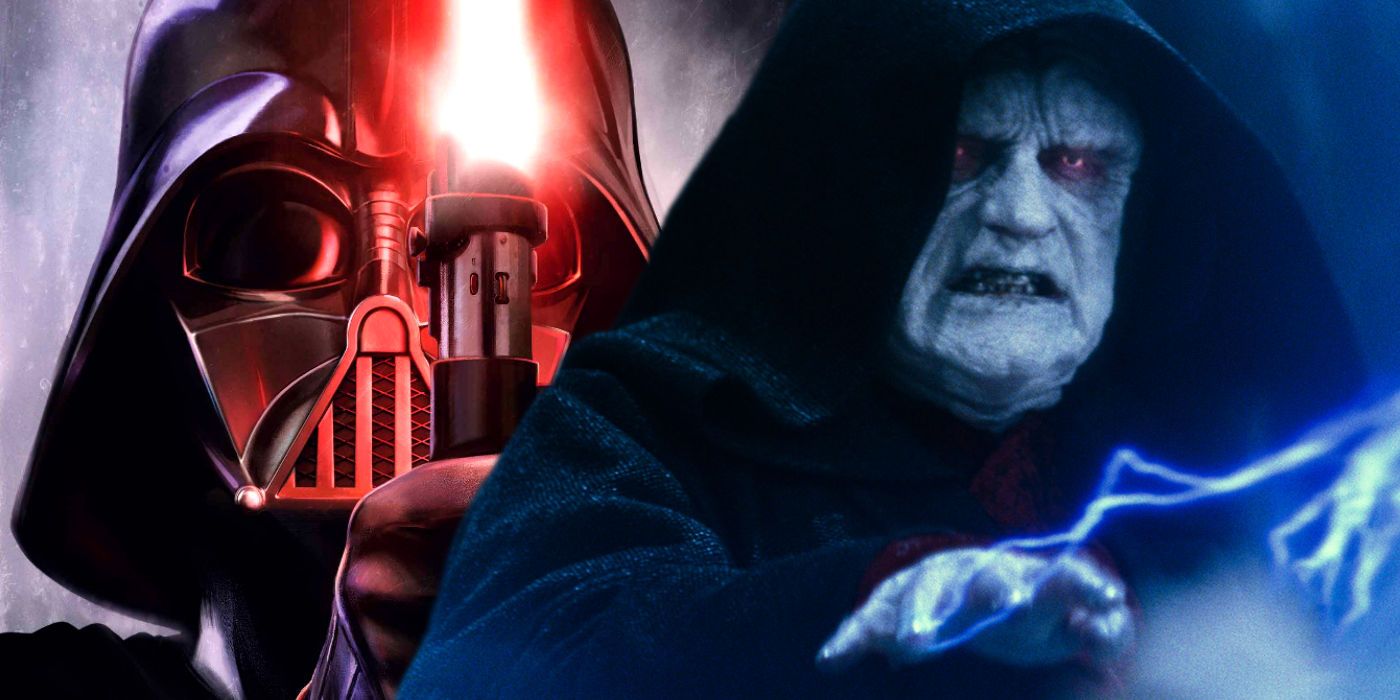 Darth Vader Lightsaber and Emperor Palpatine in The Rise of Skywalker