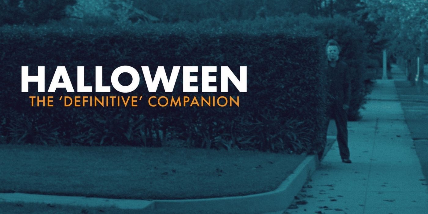 Title card for the Definitive Companion Podcast with Michael Myers beside it