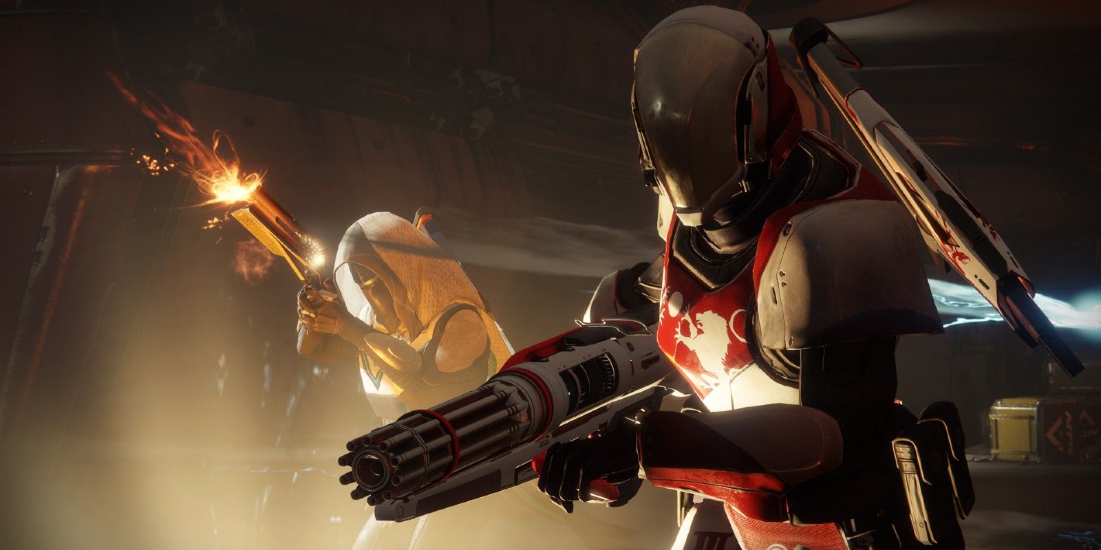 Guardians fight with a Sunshot Hand Cannon in Destiny 2 Season of the Lost
