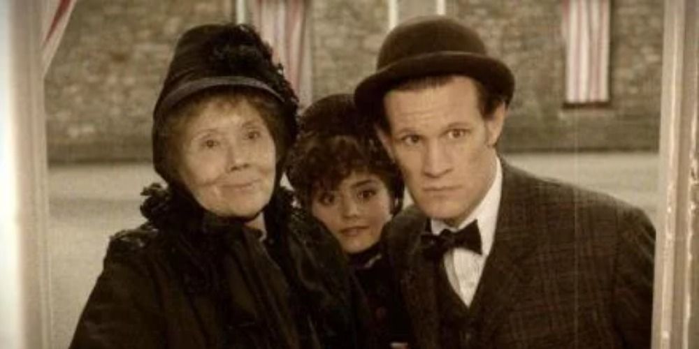 Diana Rigg and Matt Smith in Doctor Who