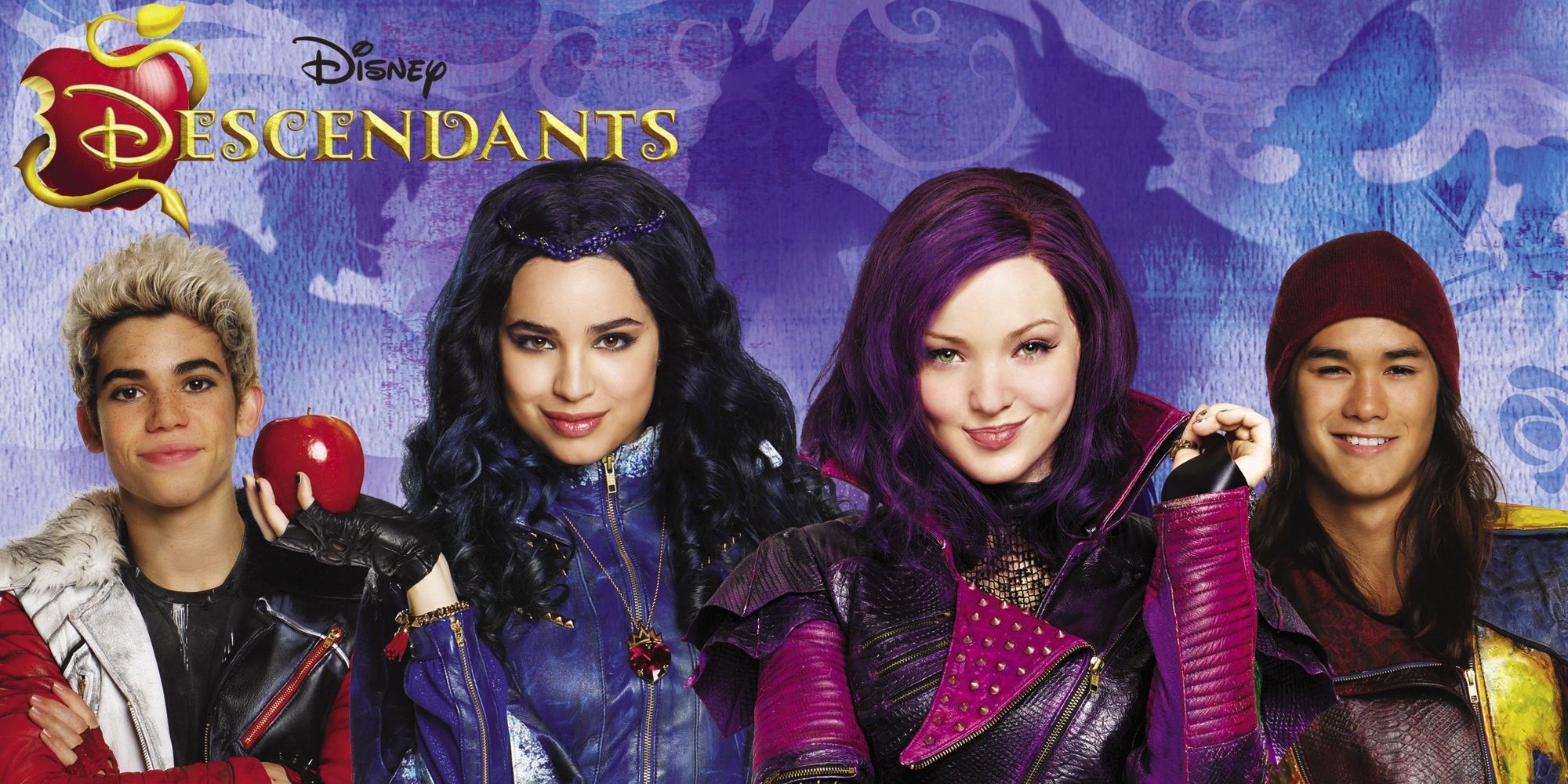 Cartaz dos Descendentes da Disney com Carlos Evie Mal e Jay