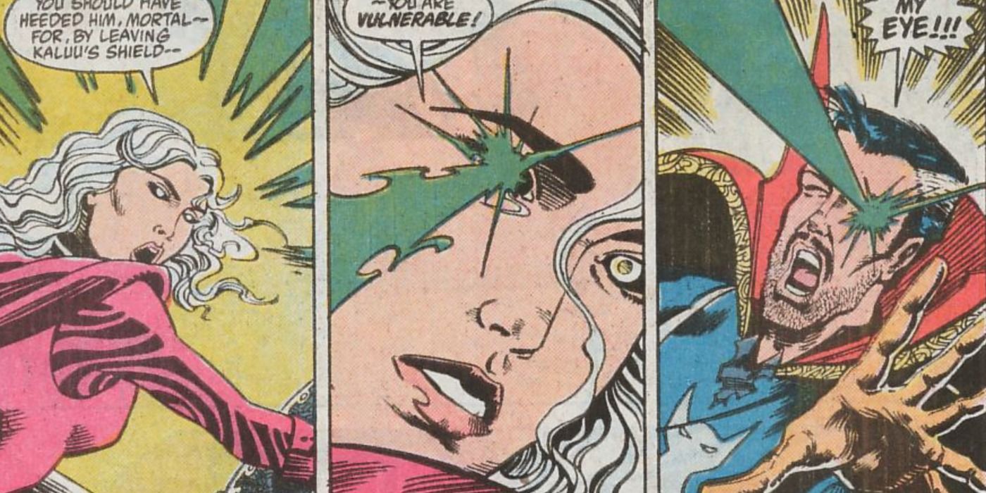 Doctor Strange loses an eye in Marvel Comics.