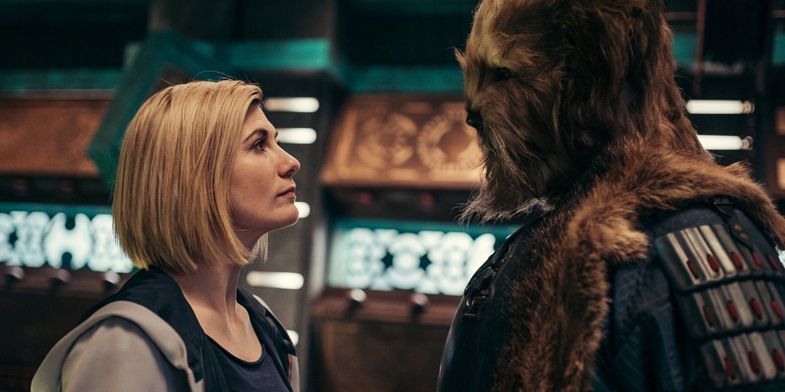 Doctor Who Flux Image of Jodie Whittaker and Karvanista