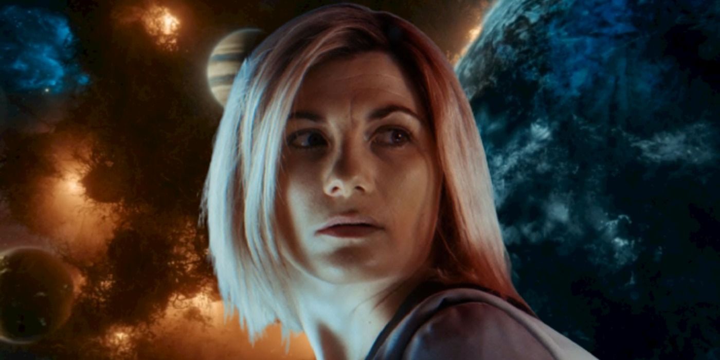 Jodie Whittaker som doktorn i reklambilden för Doctor Who: Flux.