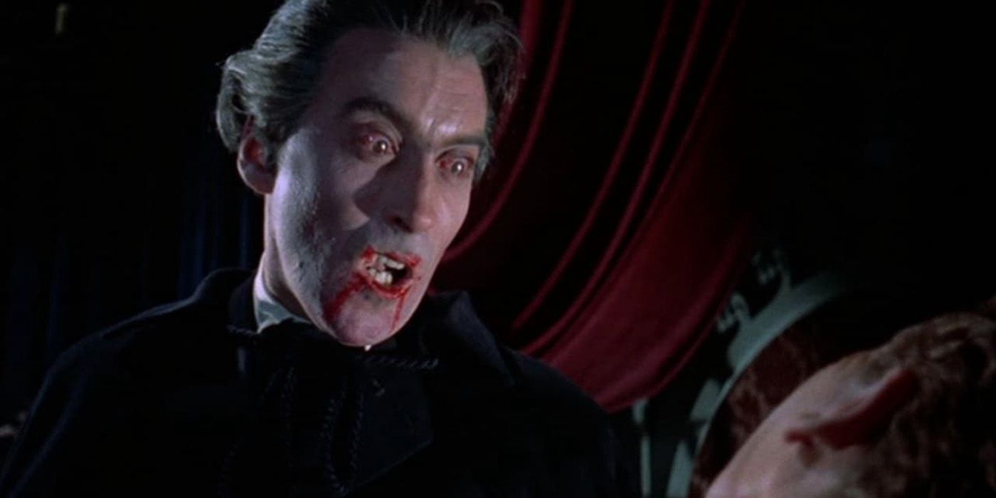 Dracula attacking a new victim.