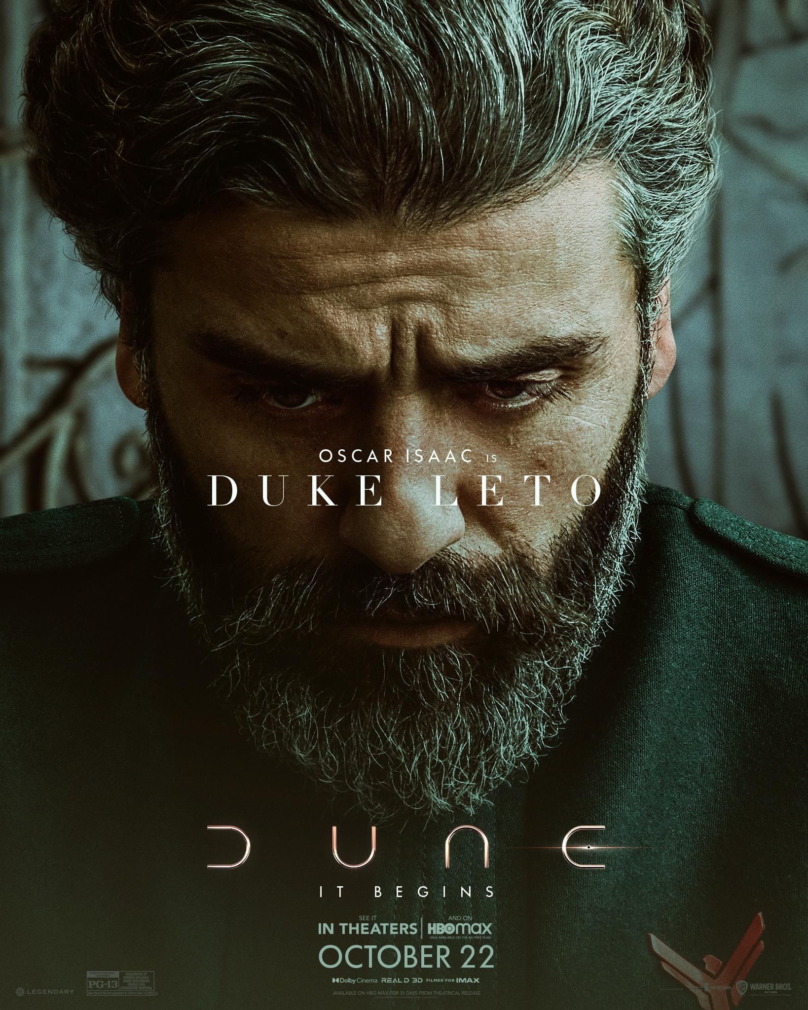Dune 2021 Duke Leto character poster