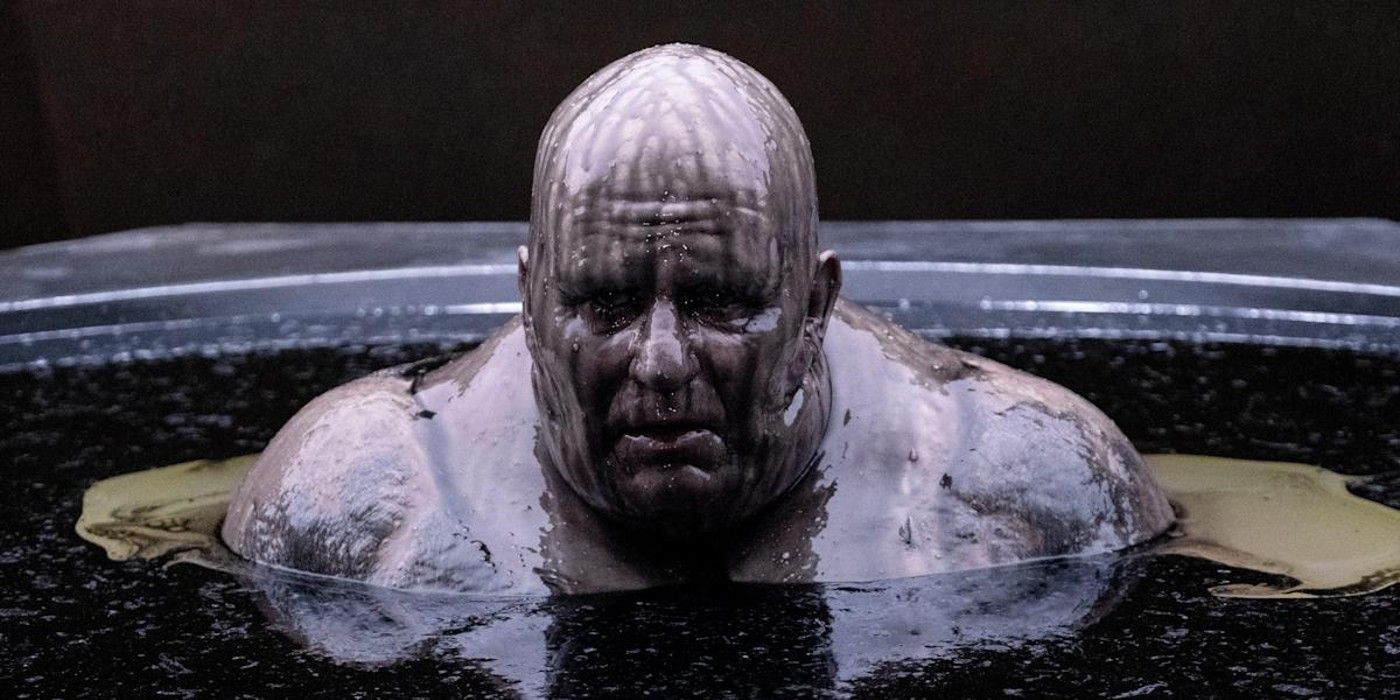 Baron Harkonnen emerges from his oil bath in Dune.