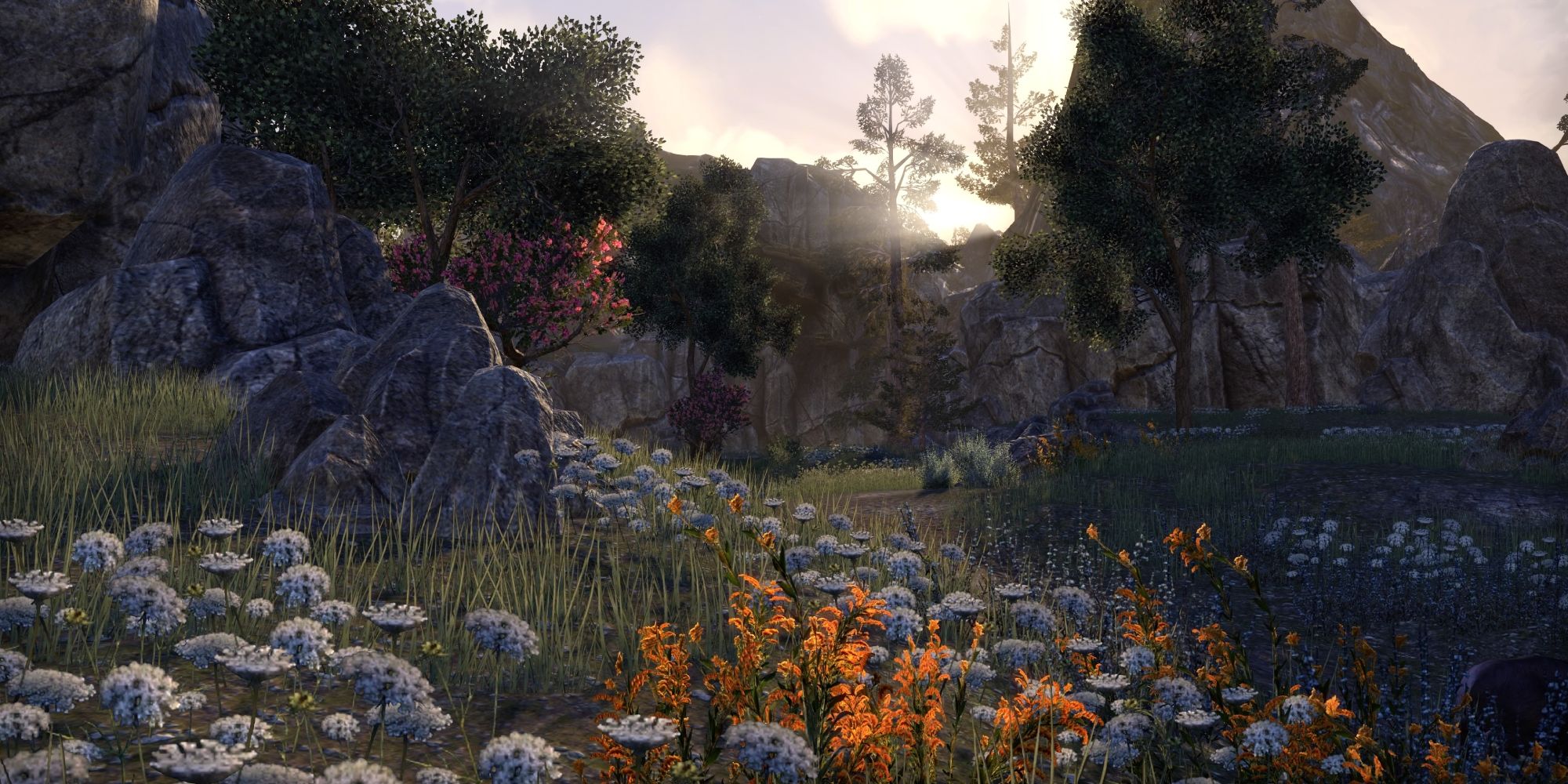 Elder Scrolls Online Craglorn Mountains Behind Hircines Haunt