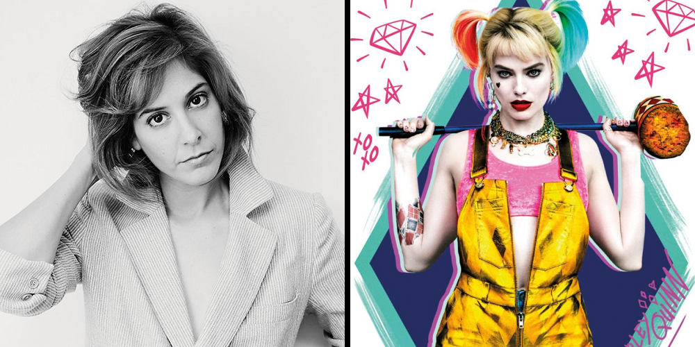 Costume designer Erin Benach and Harley Quinn in Birds of Prey