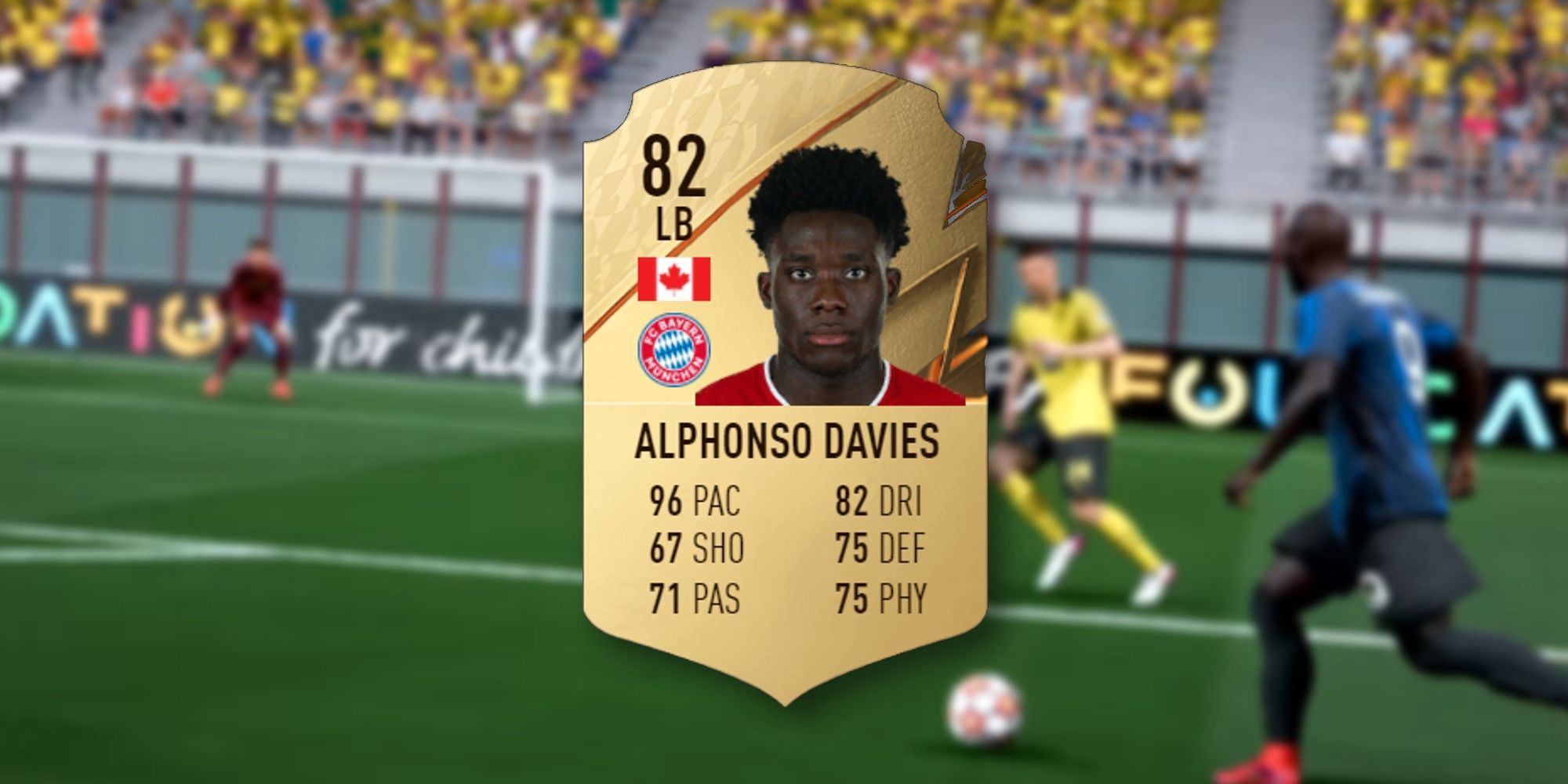 Alphonso Davies's rating in FIFA 22