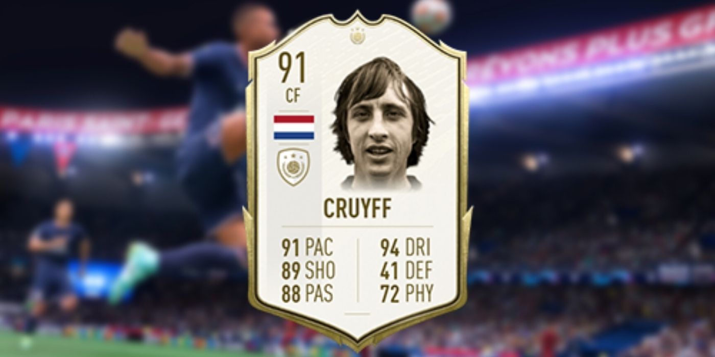 Icon and rating for Joahn Cruyff in FIFA 22
