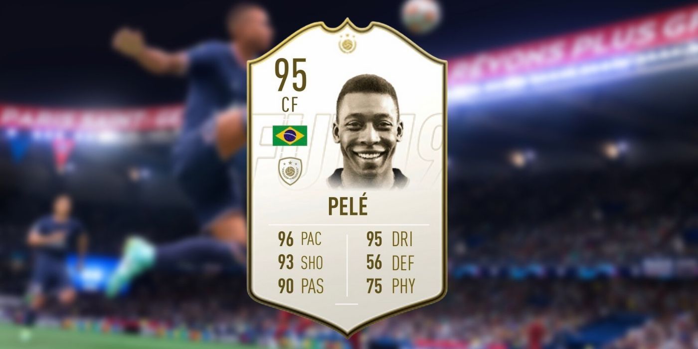 Icon and rating for Pelé in FIFA 22