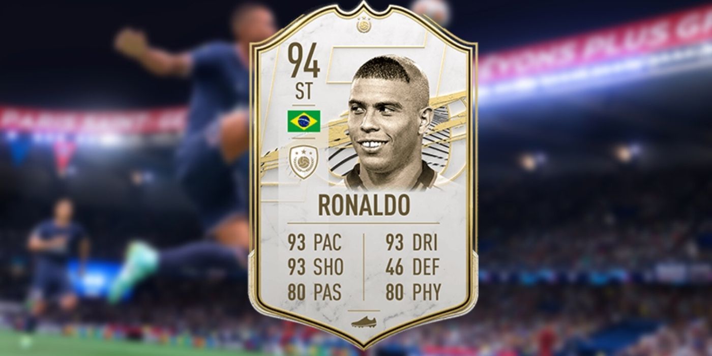 Icon and rating for Ronaldo in FIFA 22
