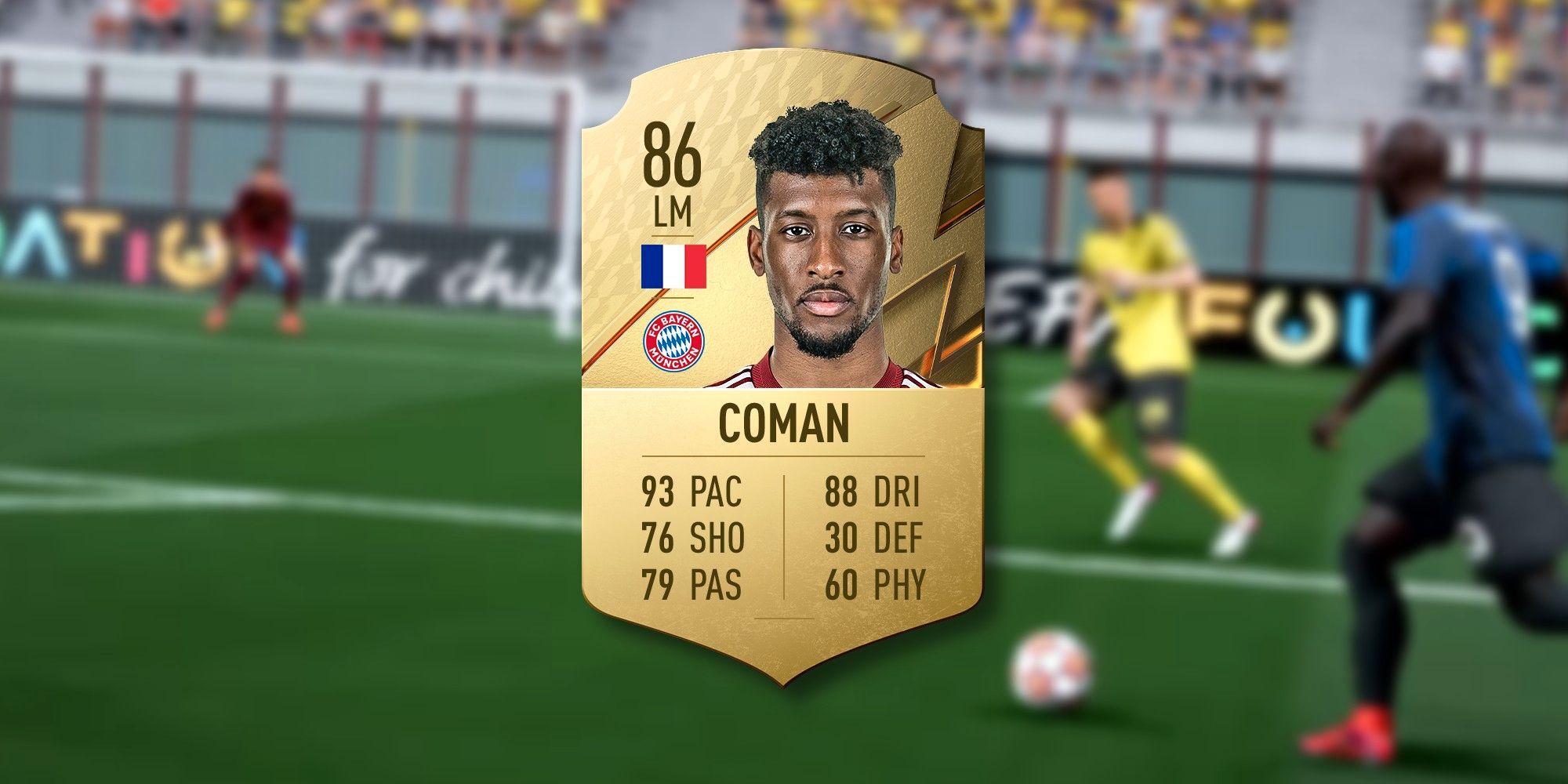 Kingsley Coman's rating in FIFA 22