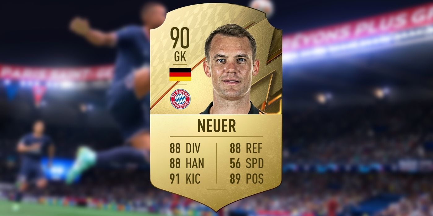Manuel Neuer's rating in FIFA 22