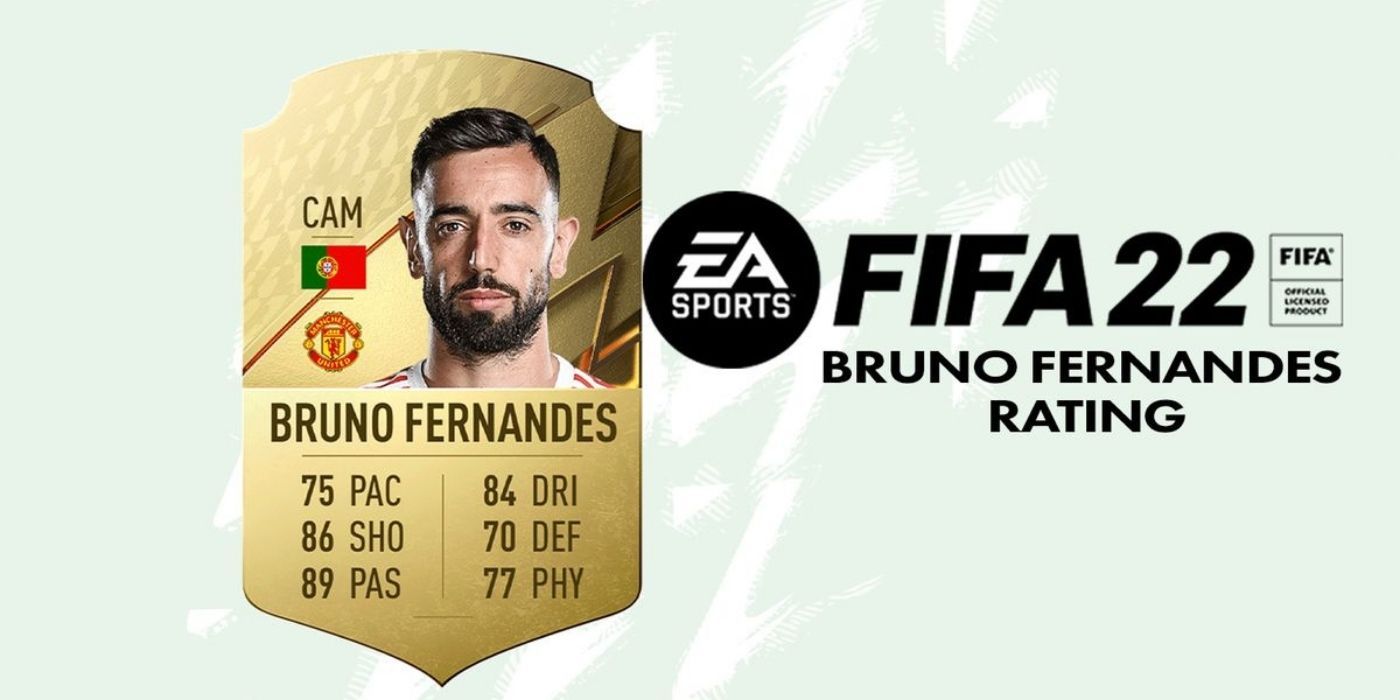 Bruno Fernandes's card in FIFA 22 Ultimate Team