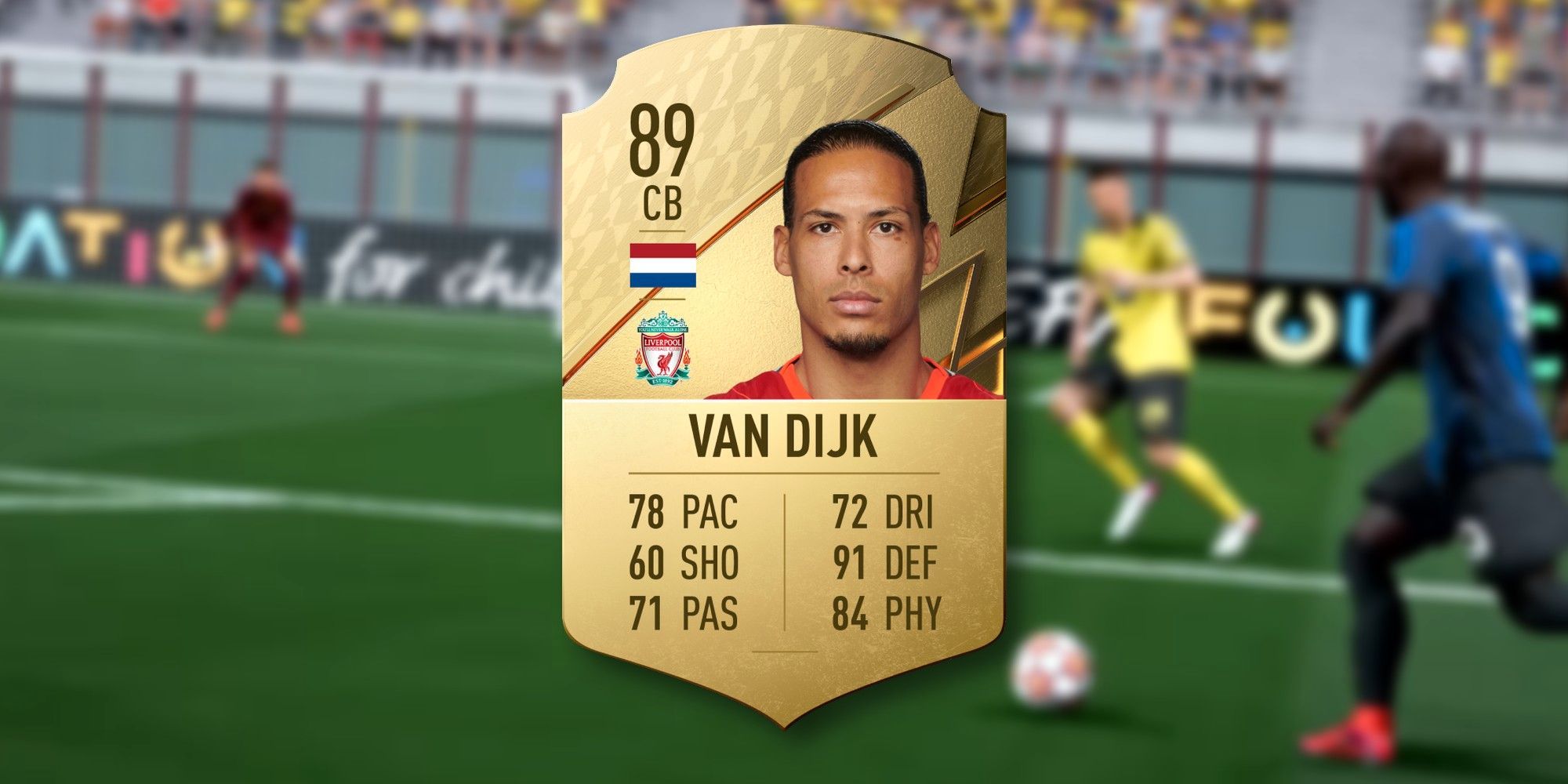 Virgil Van Dijk's rating in FIFA 22 Ultimate Team