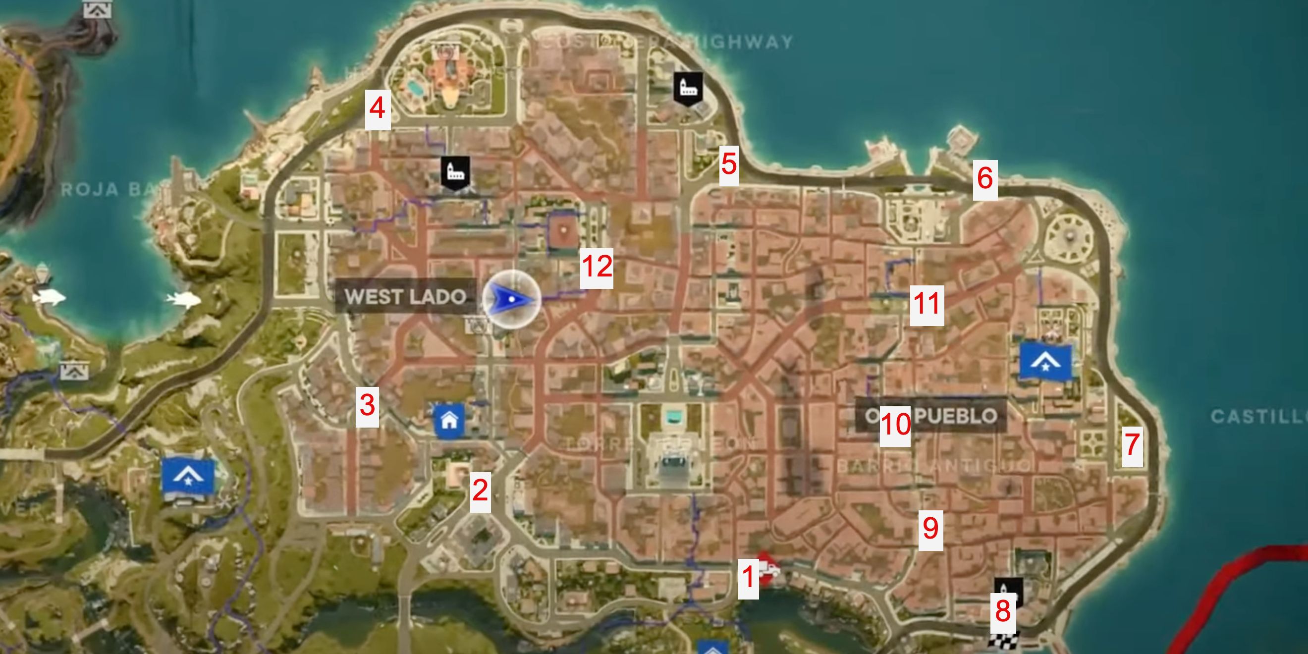 Far Cry 6 Gabriel Statue Location Map