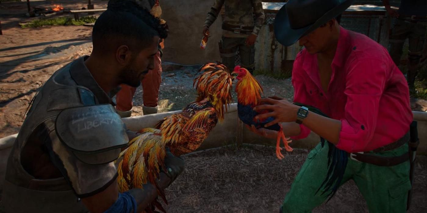 Far Cry 6 includes a cockfighting minigame