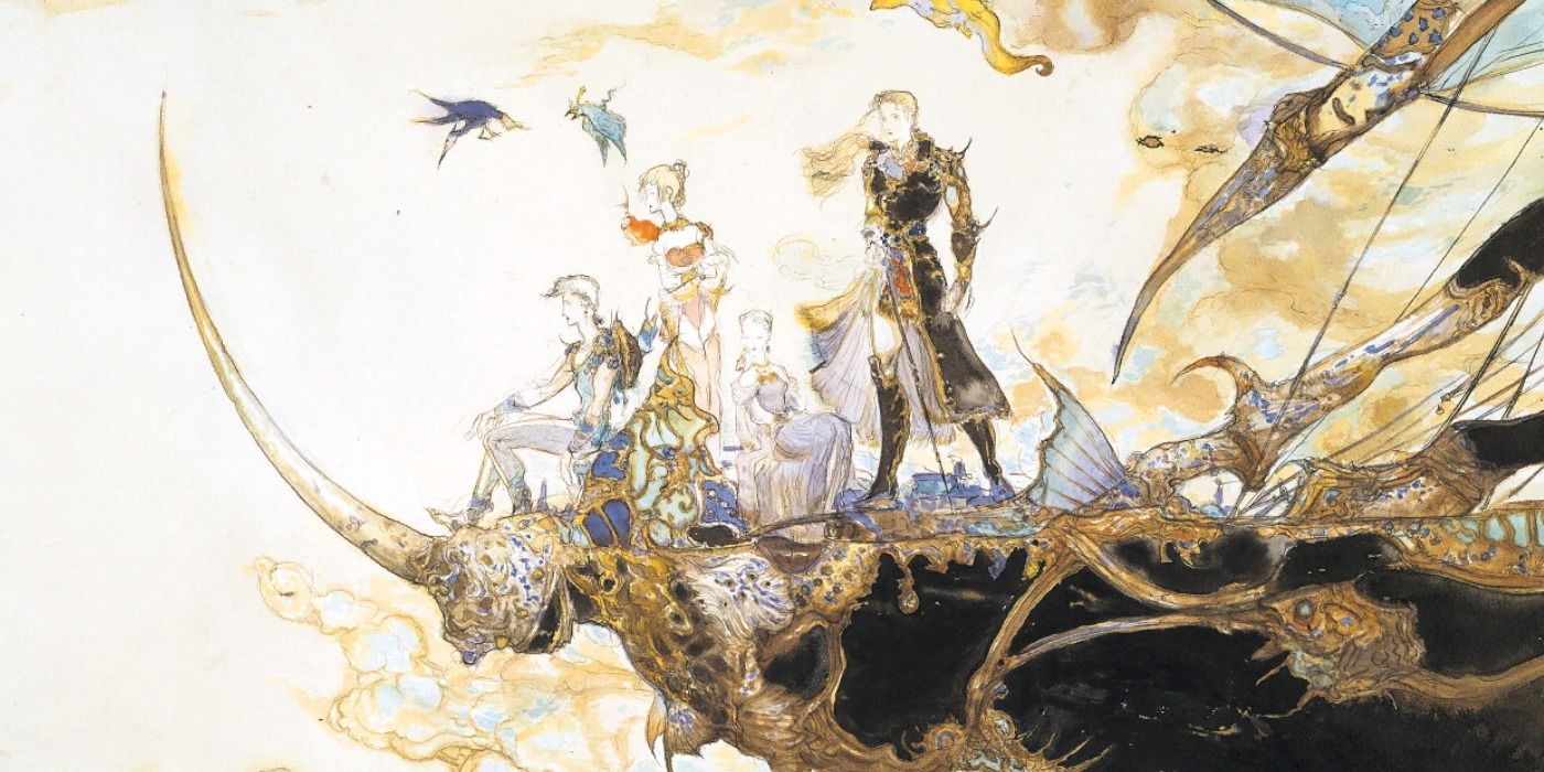 Final Fantasy V Pixel Remaster Amano Cover