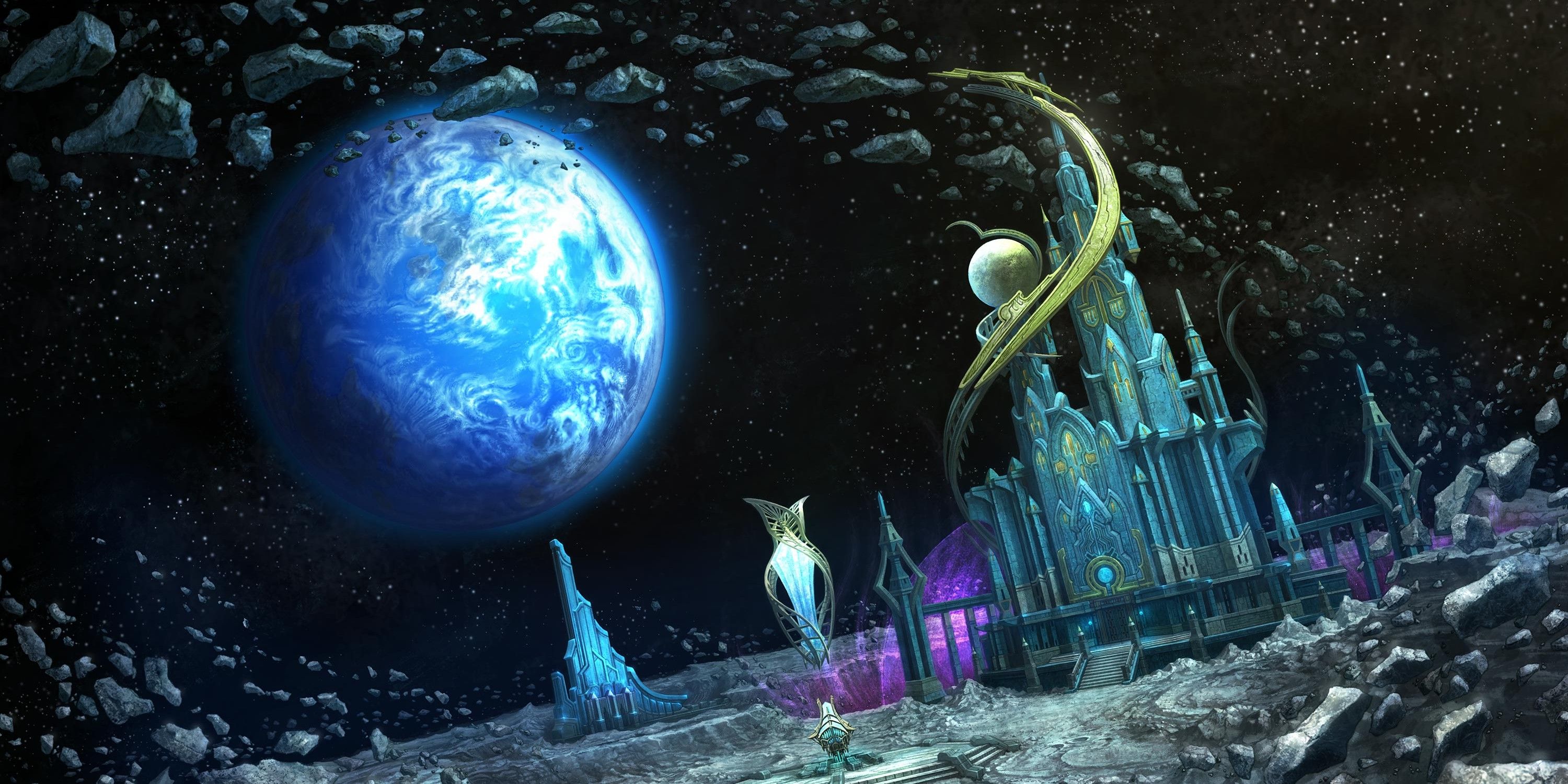 Final Fantasy XIV Endwalker Mare Lamentorum on the Moon