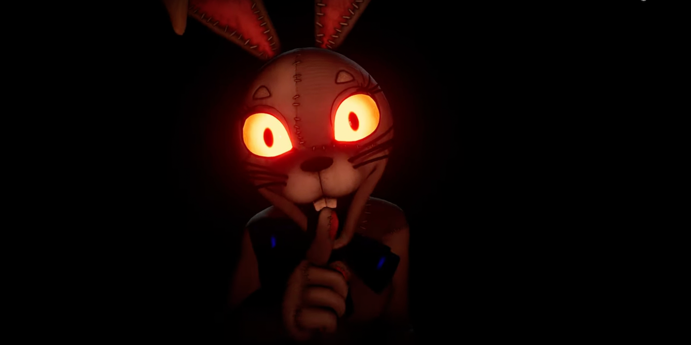 A rabbit animatronic in Five Nights at Freddy's
