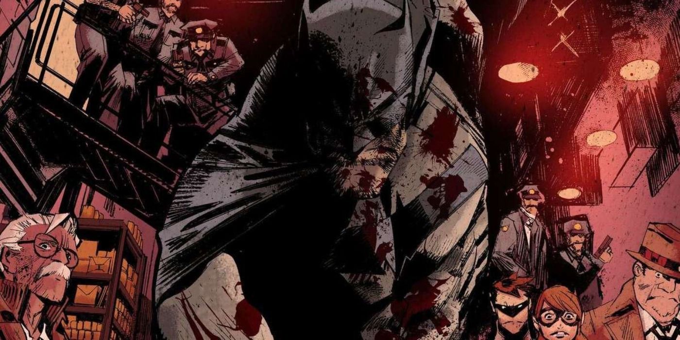 His allies watch in horror as Batman force feeds pills to Joker