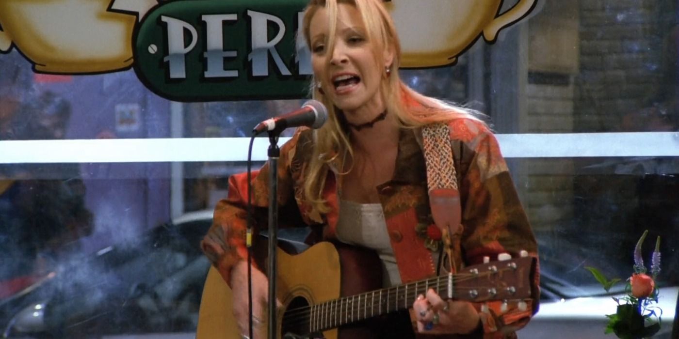 Phoebe Buffay sings in Central Perk in Friends.