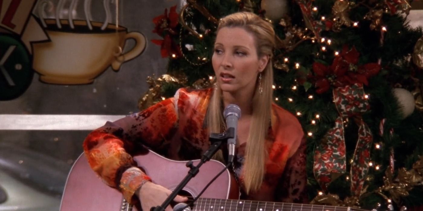 Phoebe Buffay sings the Christmas Song at Central Perk in Friends