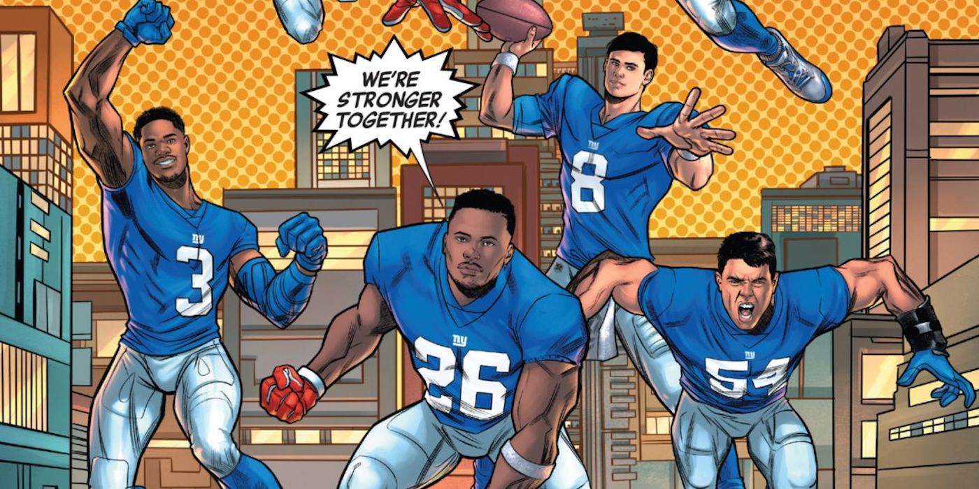 Marvel Teams with NY Giants to Prove Superheroes Can Be Losers Too