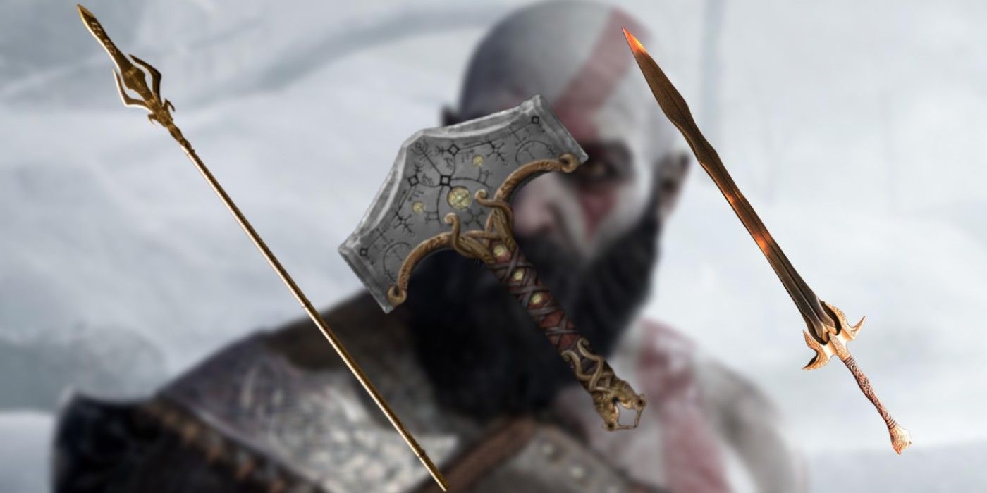 god of war kratos weapons