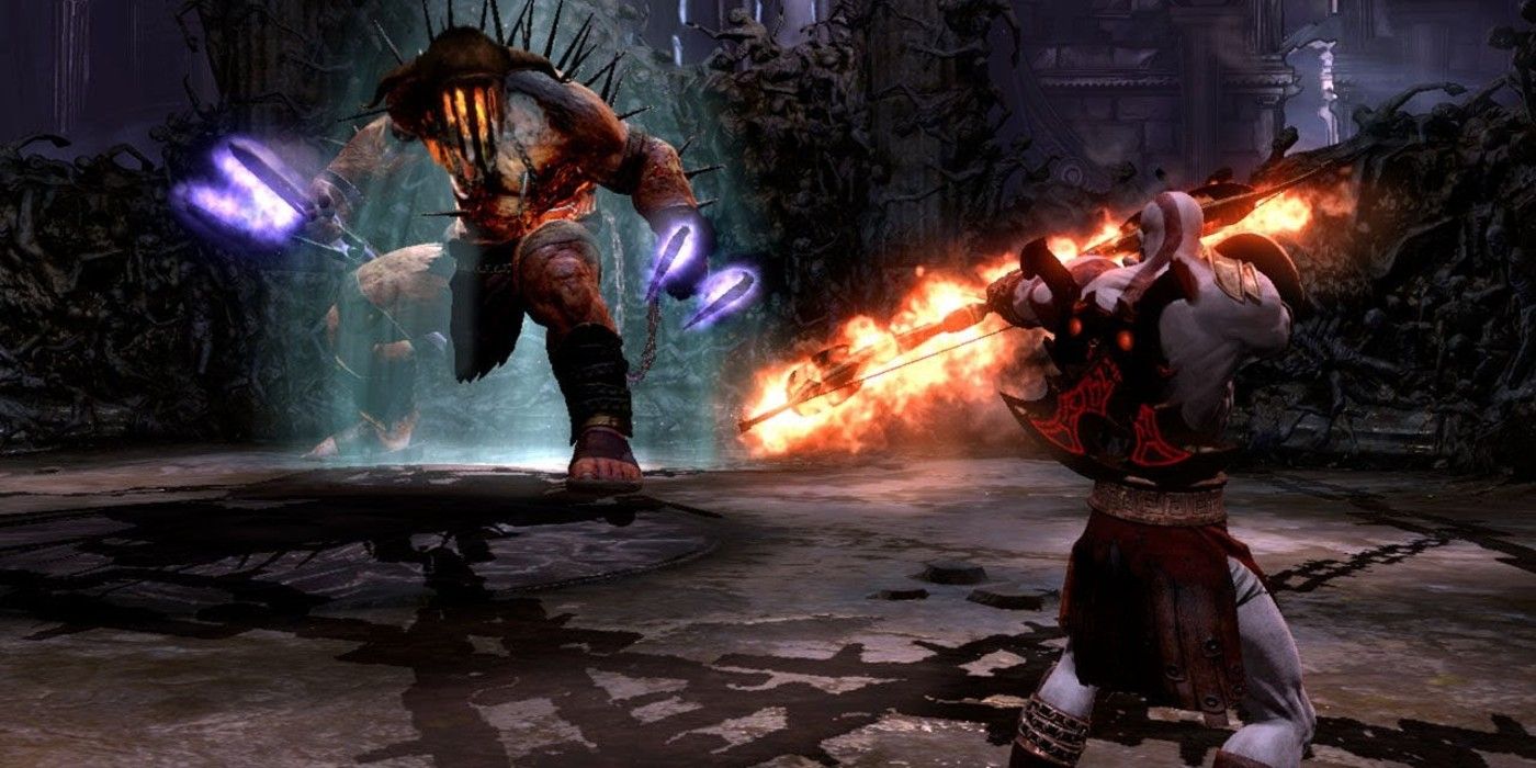 Hades fights with Kratos in God of War