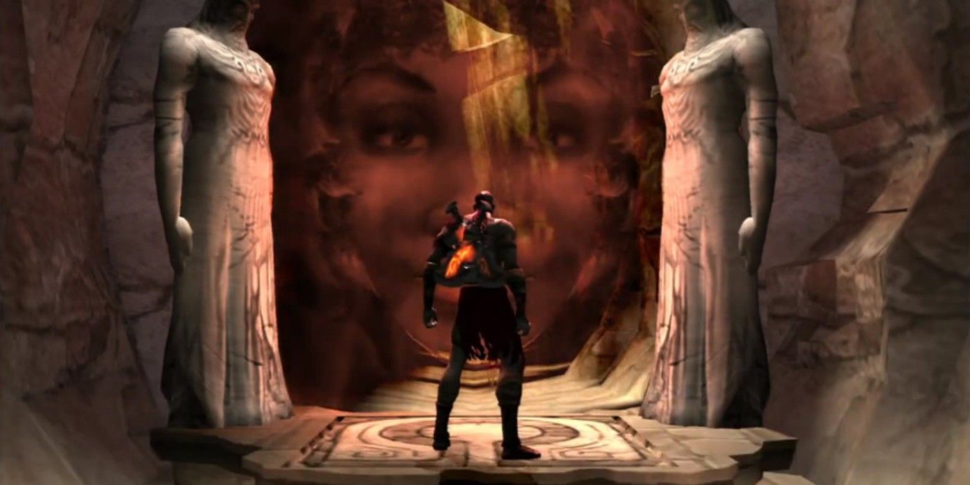 Kratos meets Artemis in God of War 