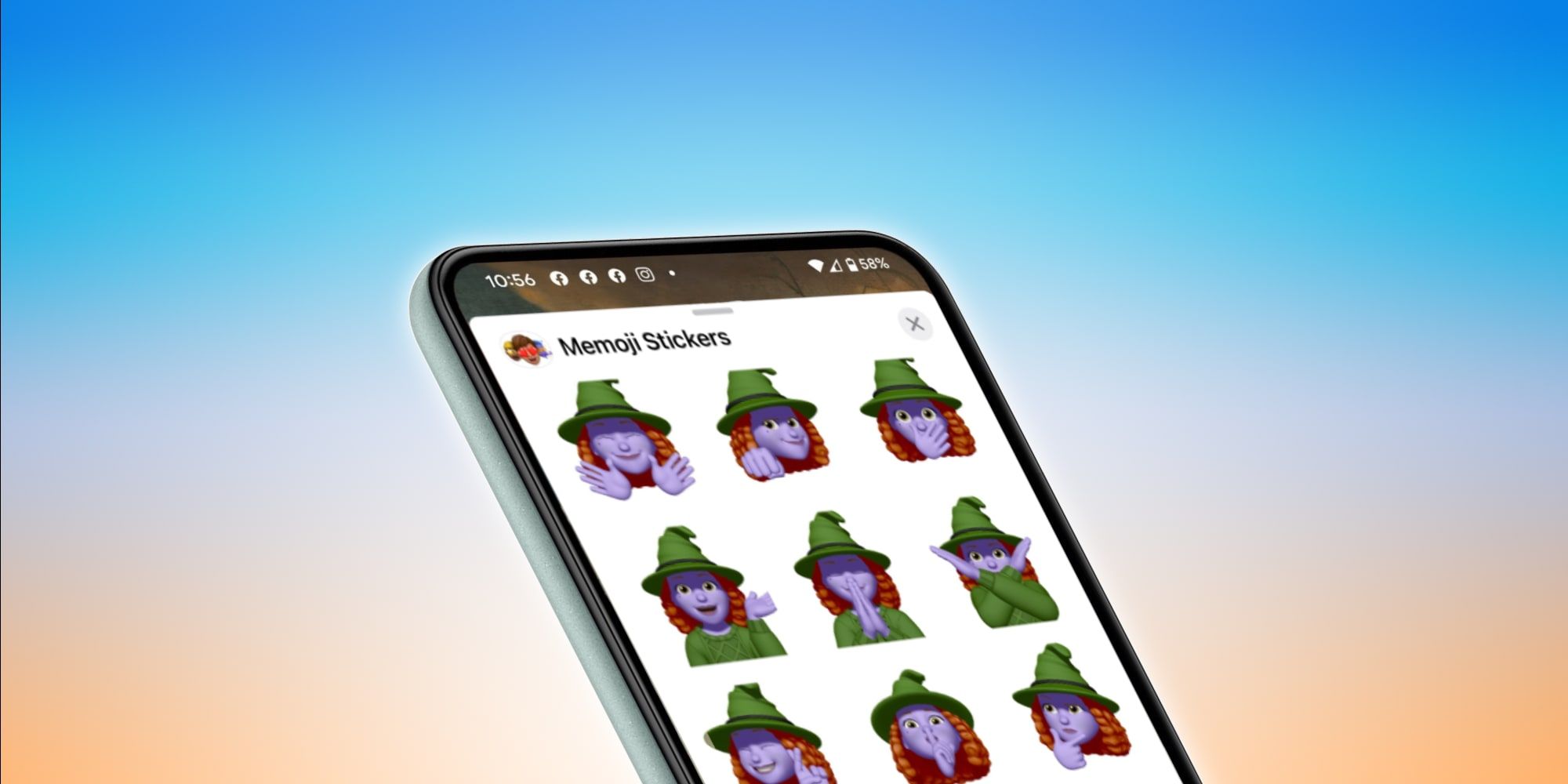 Google Pixel 5 Android Phone With Memoji On-Screen