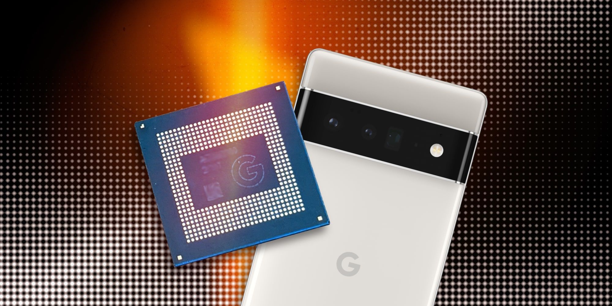 Google Tensor Actual Chip Over Pixel 6 Pro