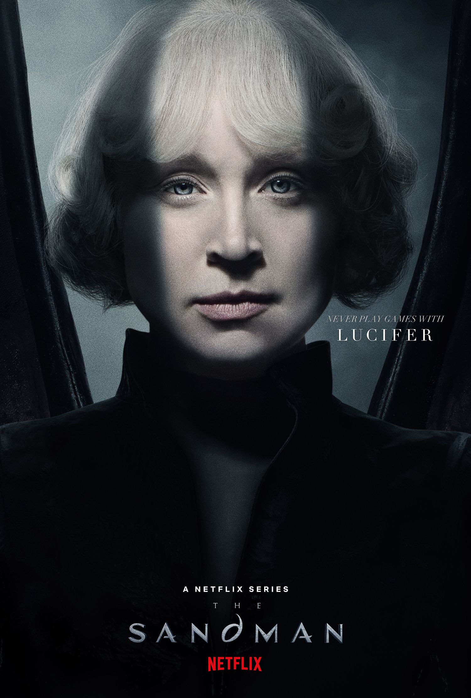 Gwendoline Christie as Lucifer in The Sandman poster