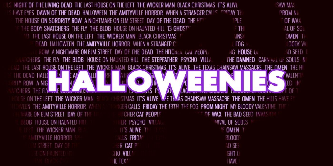 Title card for the Halloweenies A Horror Franchise Podcast