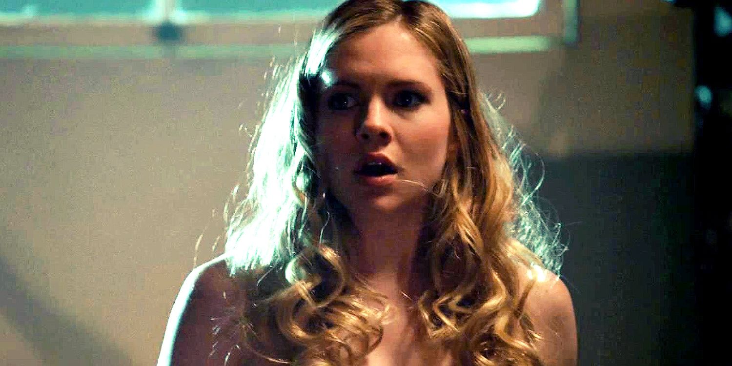 Heather looking scared in Teen Wolf.